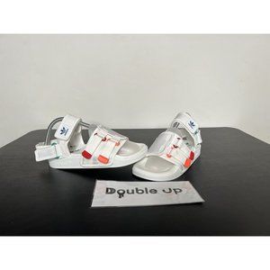 Adidas Originals Adilette Sandal 4.0 white Red Blue Men size 6 Women 7.5 GZ8828